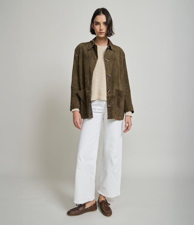 Chaqueta Mujer 100% Cuero Gamuza Juliet