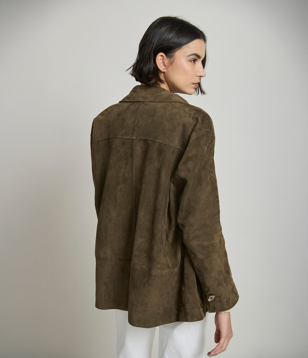 Chaqueta Mujer 100% Cuero Gamuza Juliet