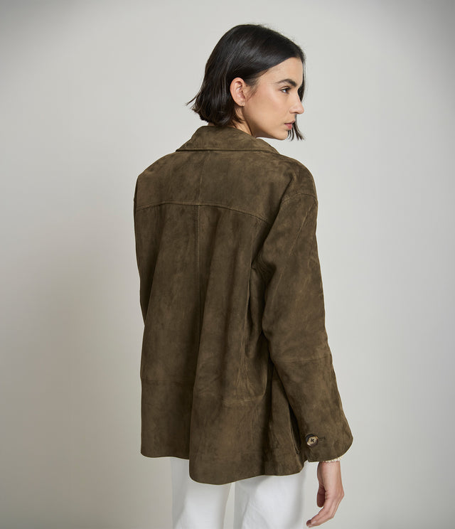 Chaqueta Mujer 100% Cuero Gamuza Juliet