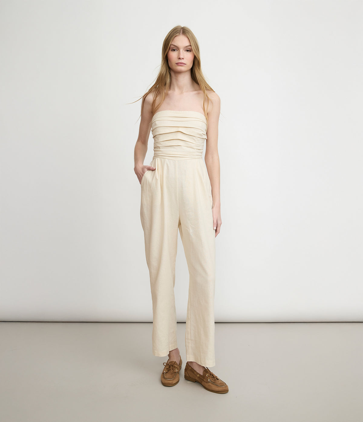 Enterito Mujer Lino Verona Beige