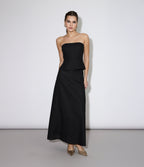 Falda Mujer Viscosa Negra Verona