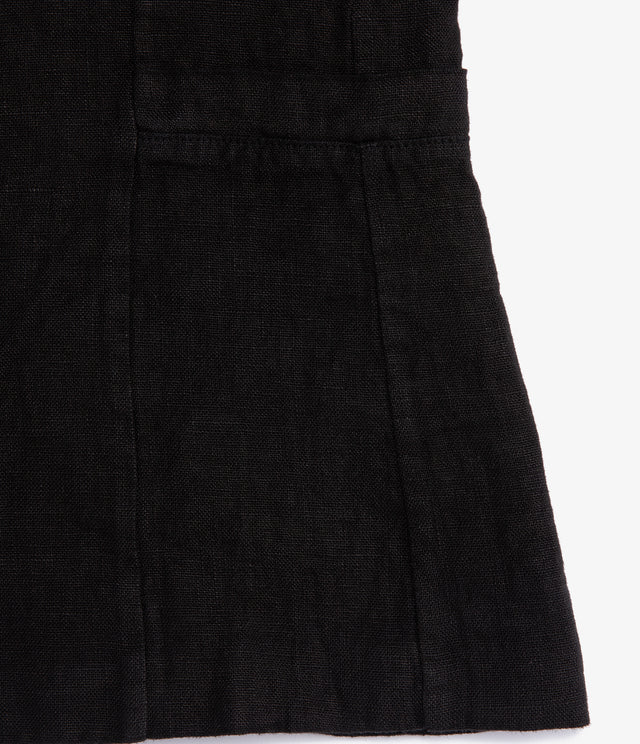 Guillete Mujer 100% Lino italiano Fiore Negro