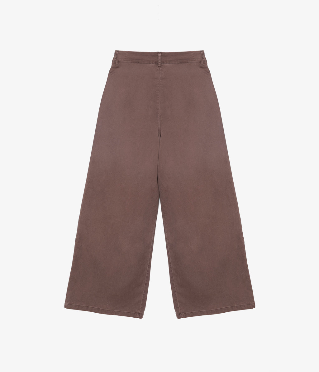 Pantalón Mujer Sastrero Lyocell Alana Café Malva