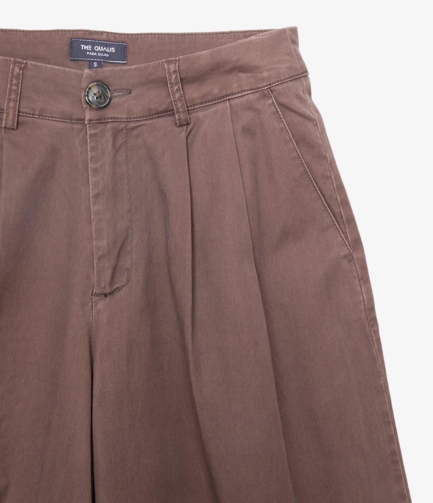 Pantalón Mujer Sastrero Lyocell Alana Café Malva