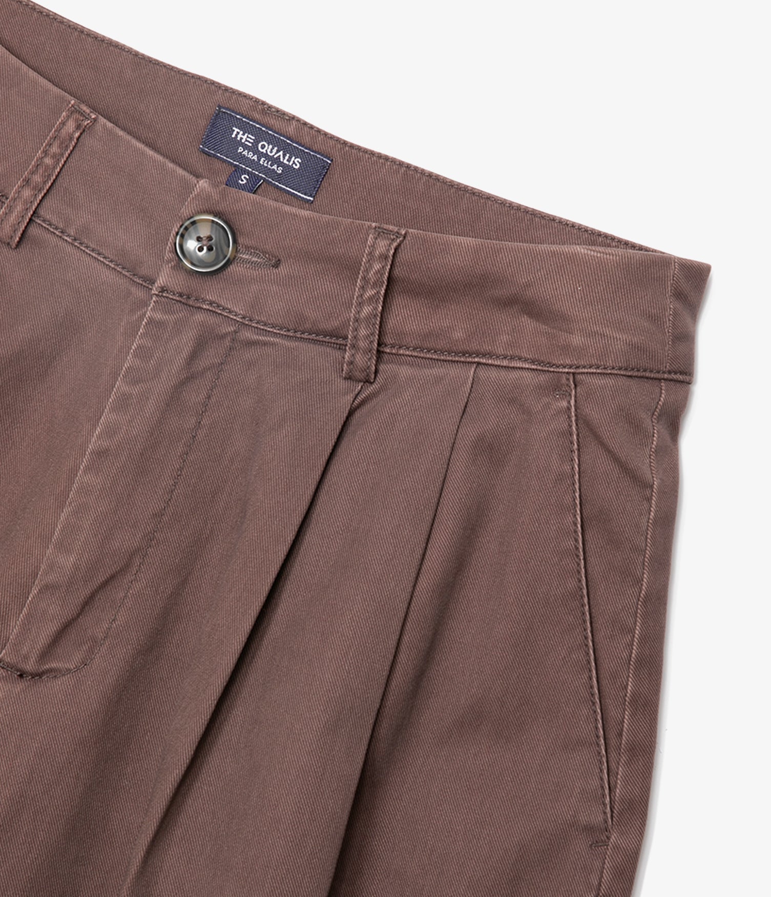 Pantalón Mujer Sastrero Lyocell Alana Café Malva