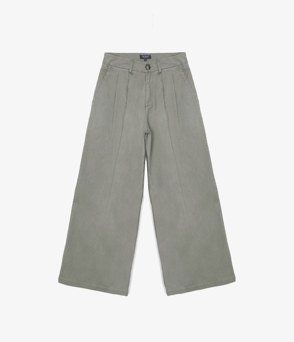 Pantalón Mujer Sastrero Lyocell Alana Verde Salvia
