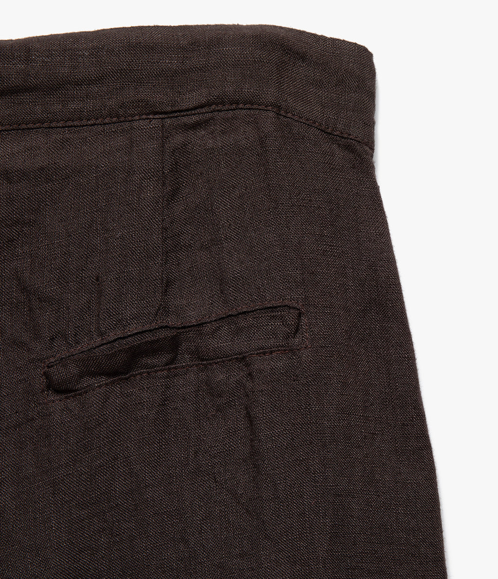 Pantalón Mujer 100% Lino Firenze Cafe Chocolate