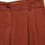 Pantalón Baggy Mujer 100% Lino Firenze Terracota