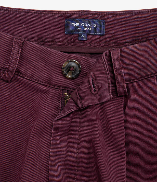 Pantalón Mujer Alana Burdeo