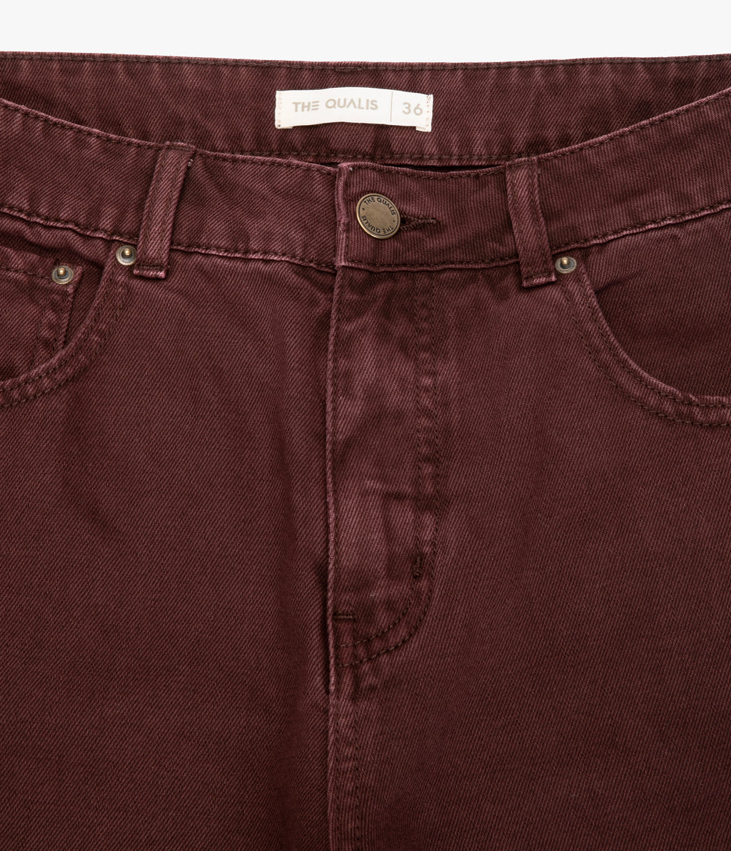 Pantalón Denim Emma Burdeo