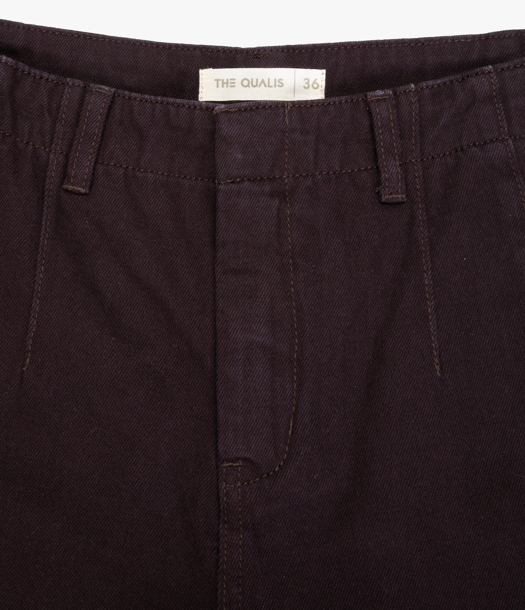 Pantalón Barrel Denim Belle Berenjena