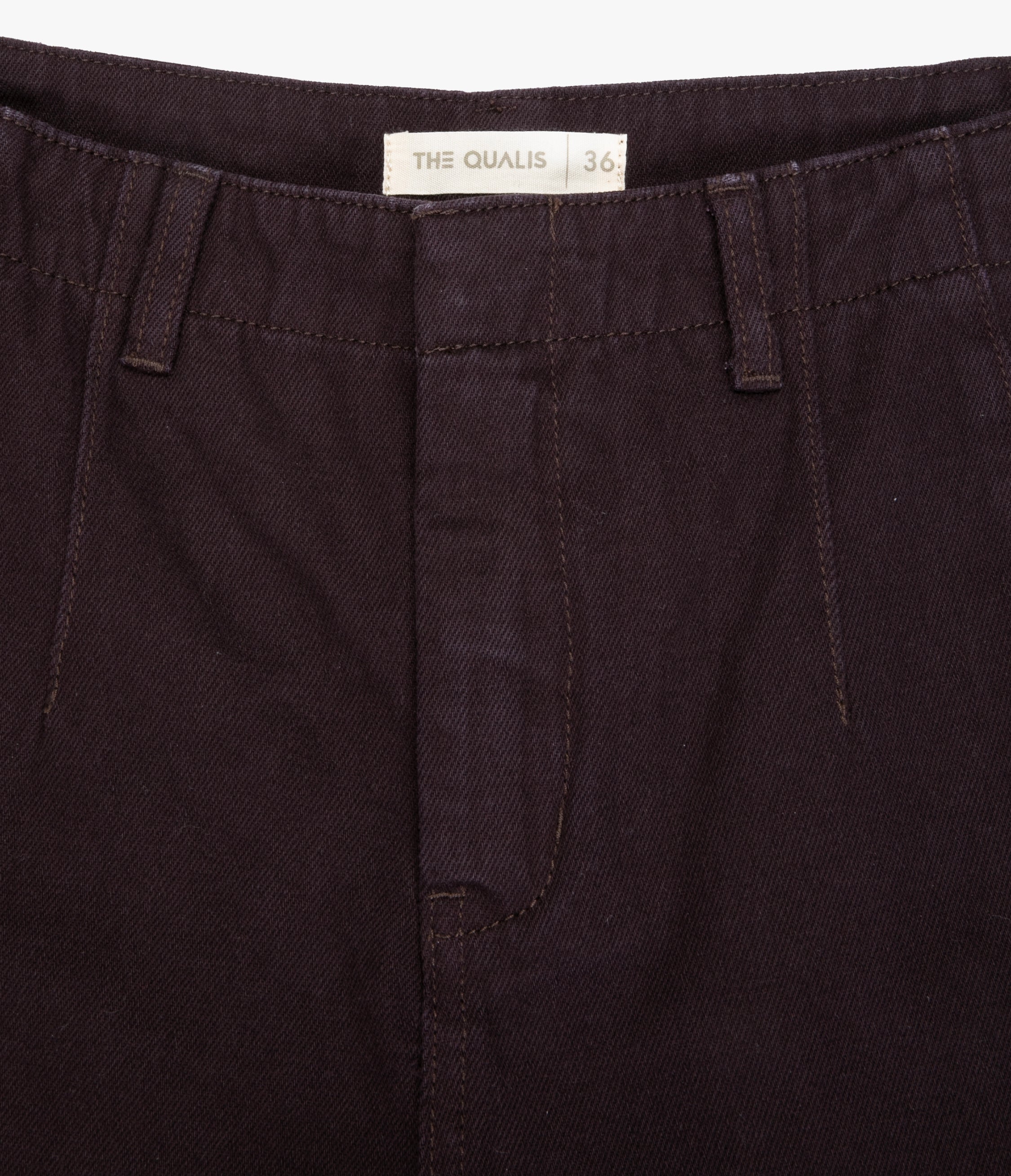 Pantalón Barrel Denim Belle Berenjena
