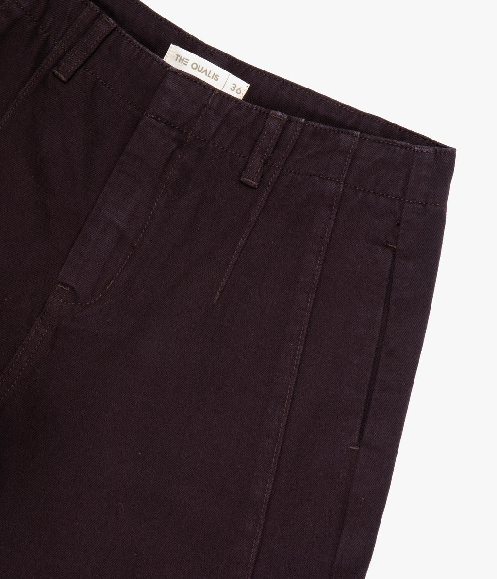 Pantalón Barrel Denim Belle Berenjena