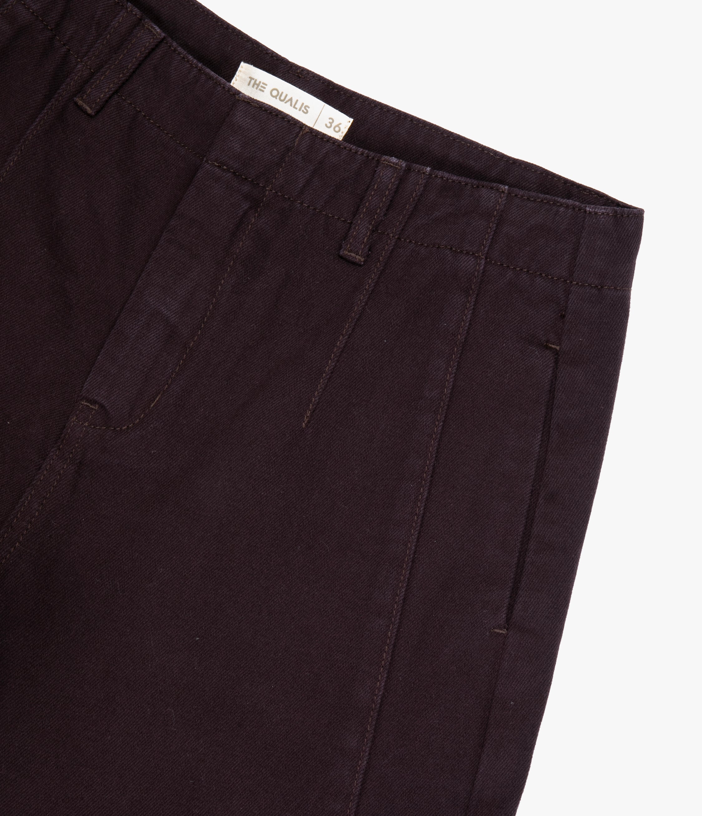 Pantalón Barrel Denim Belle Berenjena