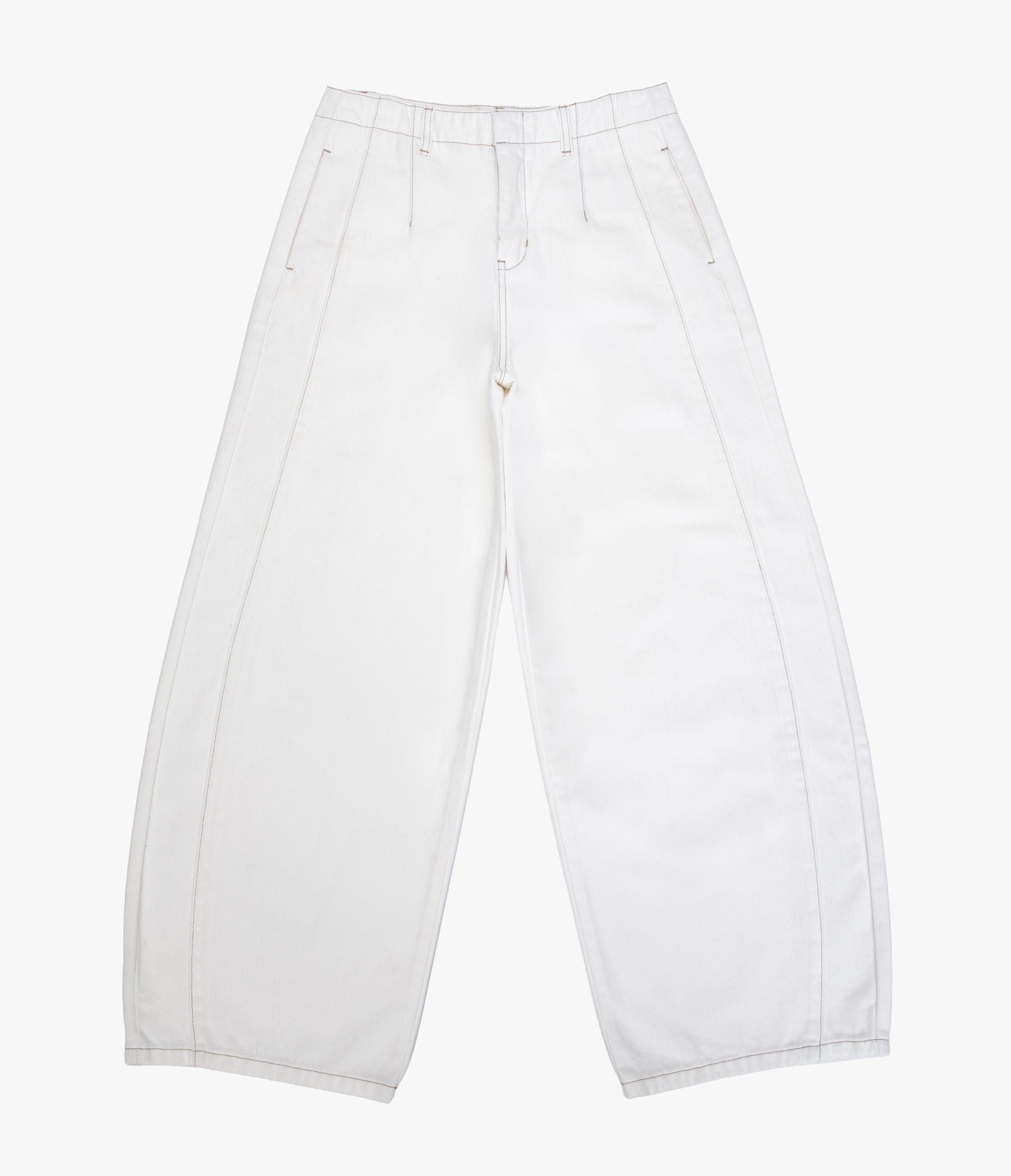 Pantalón Barrel Denim Belle Blanco