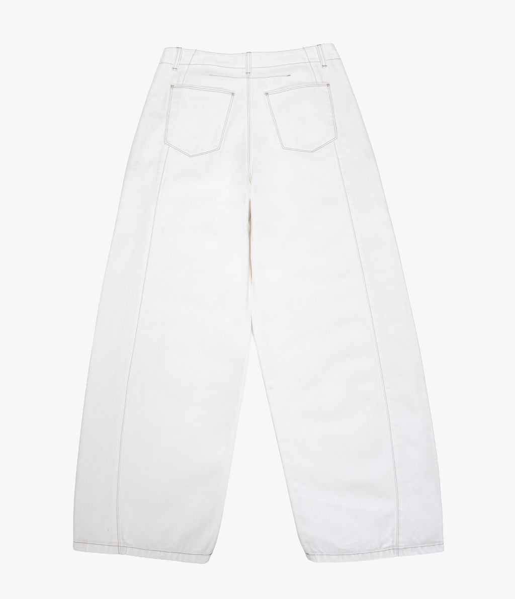 Pantalón Barrel Denim Belle Blanco