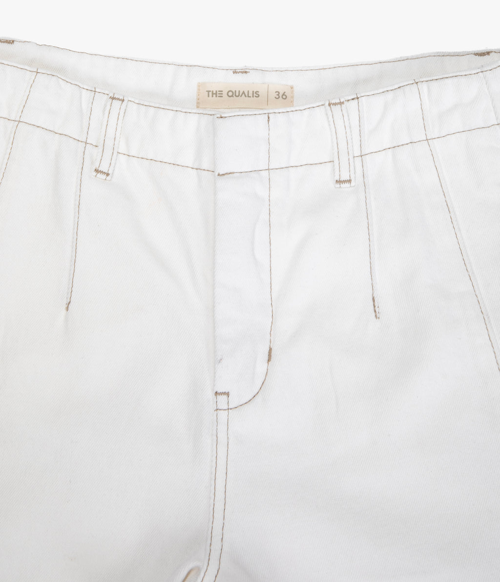 Pantalón Barrel Denim Belle Blanco