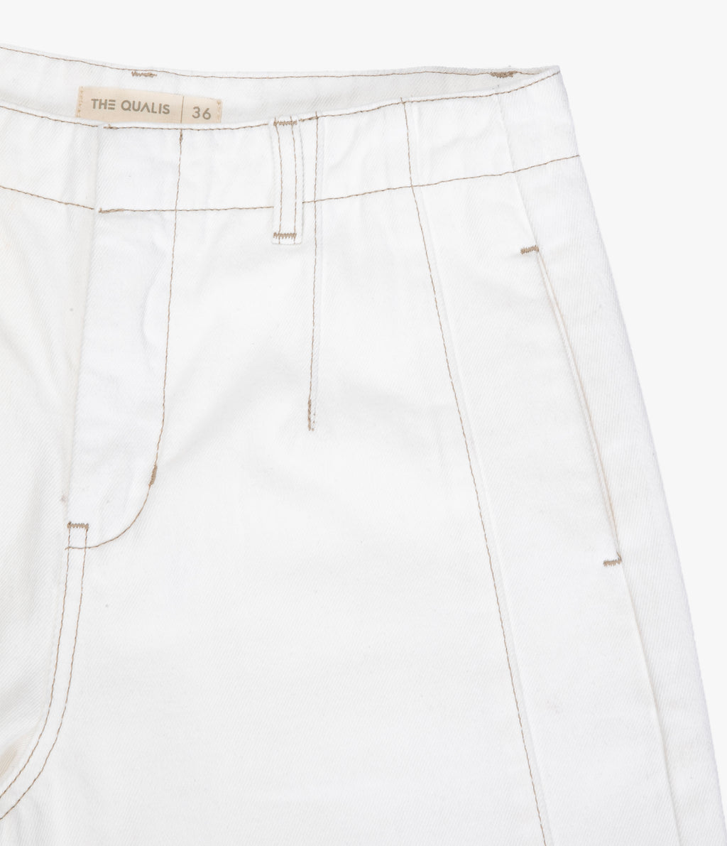 Pantalón Barrel Denim Belle Blanco
