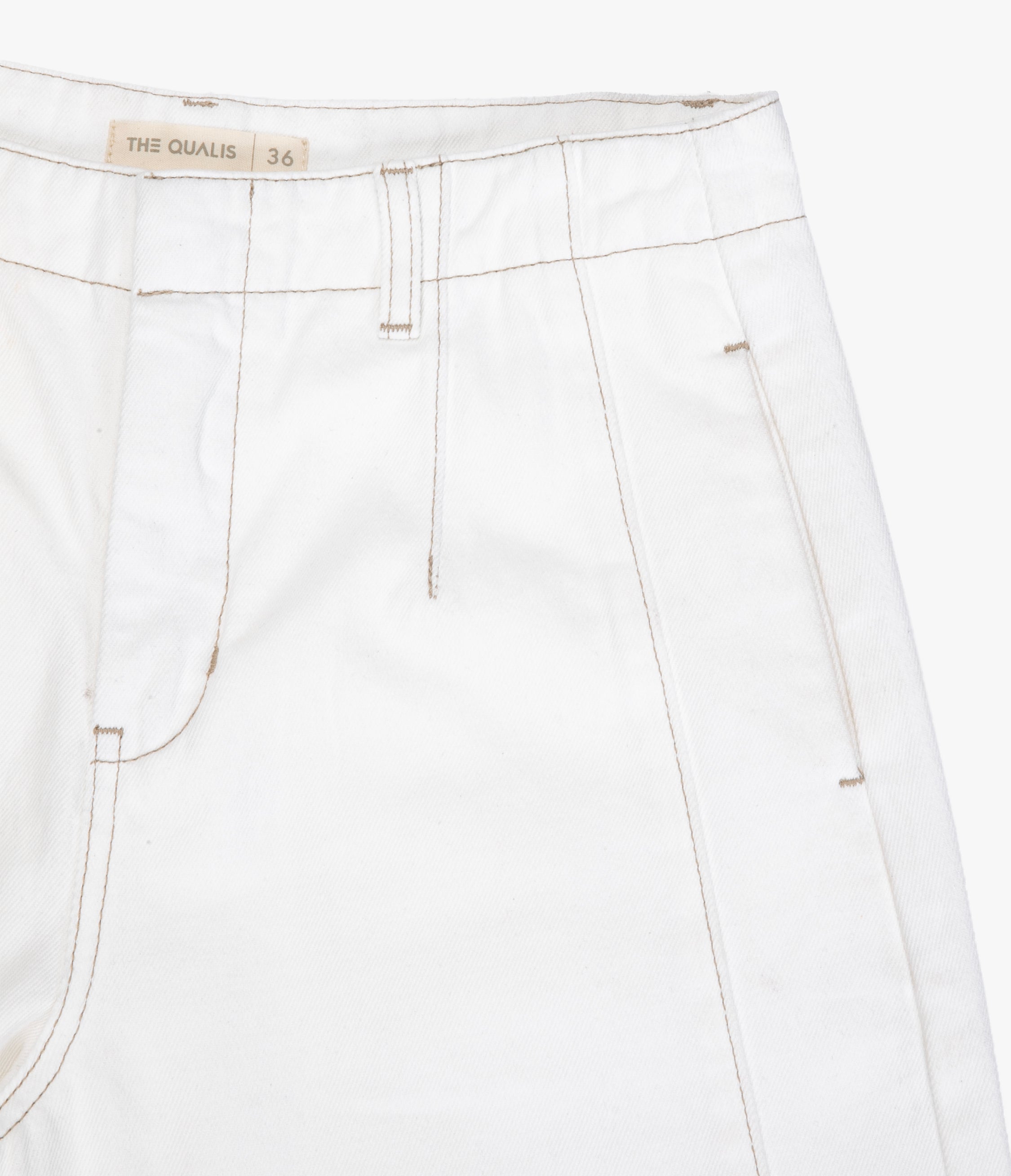 Pantalón Barrel Denim Belle Blanco