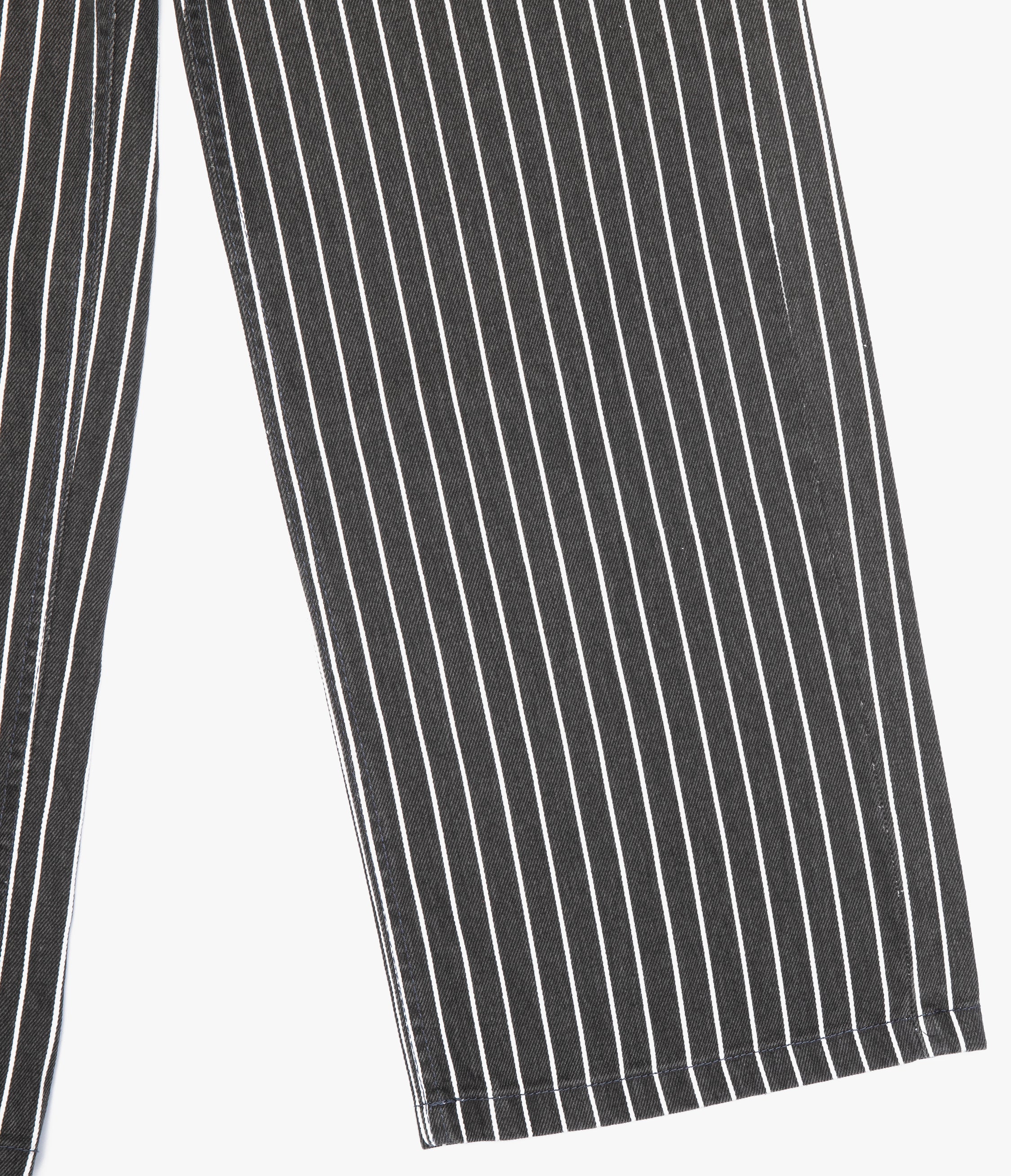 Pantalón Mujer Denim 100% Algodón Rayado Gris Marengo