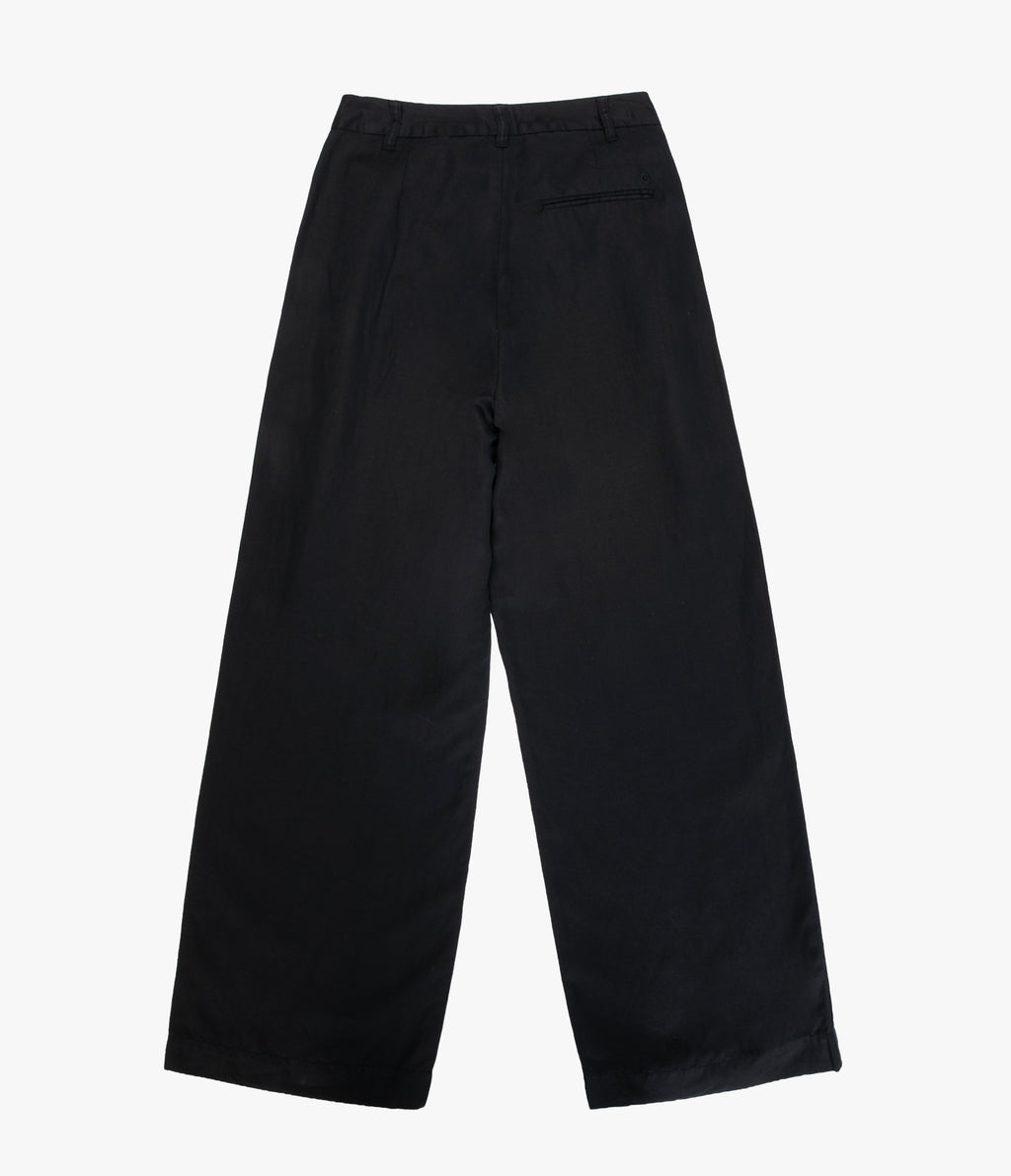 Pantalón Mujer Sastrero Lyocell Lino Elena Negro