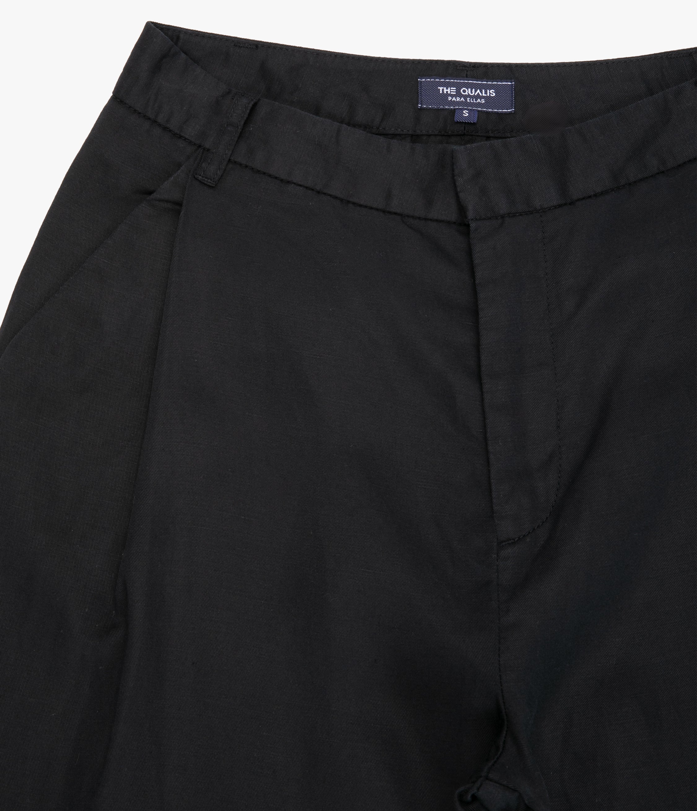 Pantalón Mujer Sastrero Lyocell Lino Elena Negro
