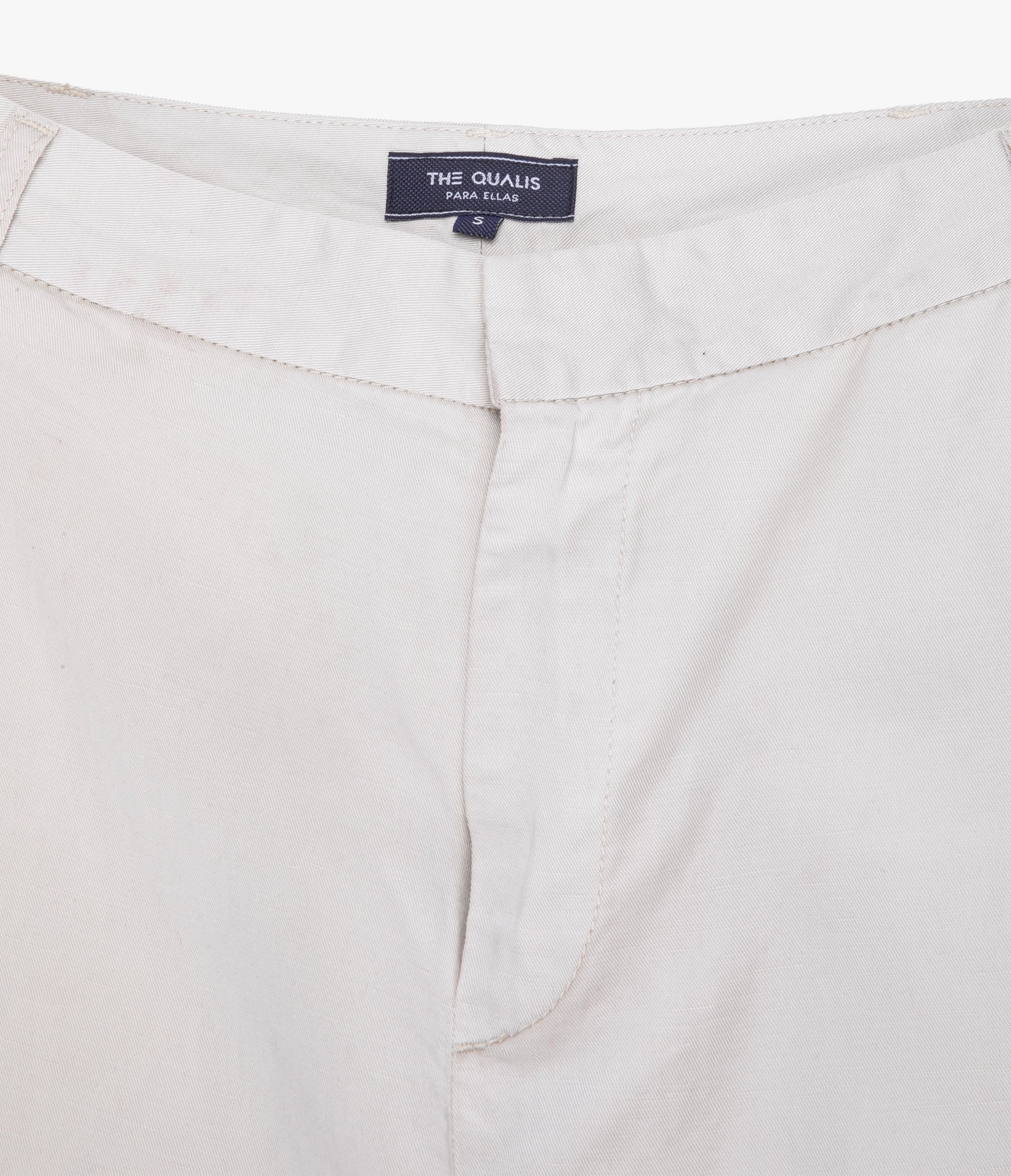 Pantalón Mujer Sastrero Lyocell Lino Elena Ecru