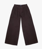 Pantalón Mujer Sastrero Lyocell Lino Alana Café Chocolate