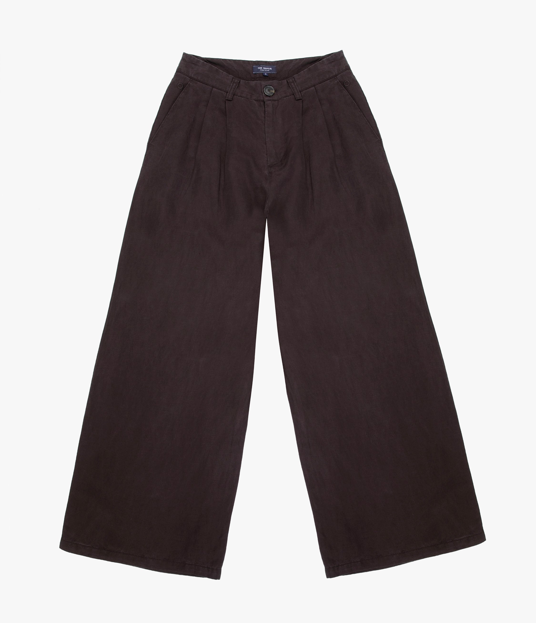 Pantalón Mujer Sastrero Lyocell Lino Alana Café Chocolate