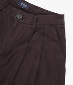 Pantalón Mujer Sastrero Lyocell Lino Alana Café Chocolate