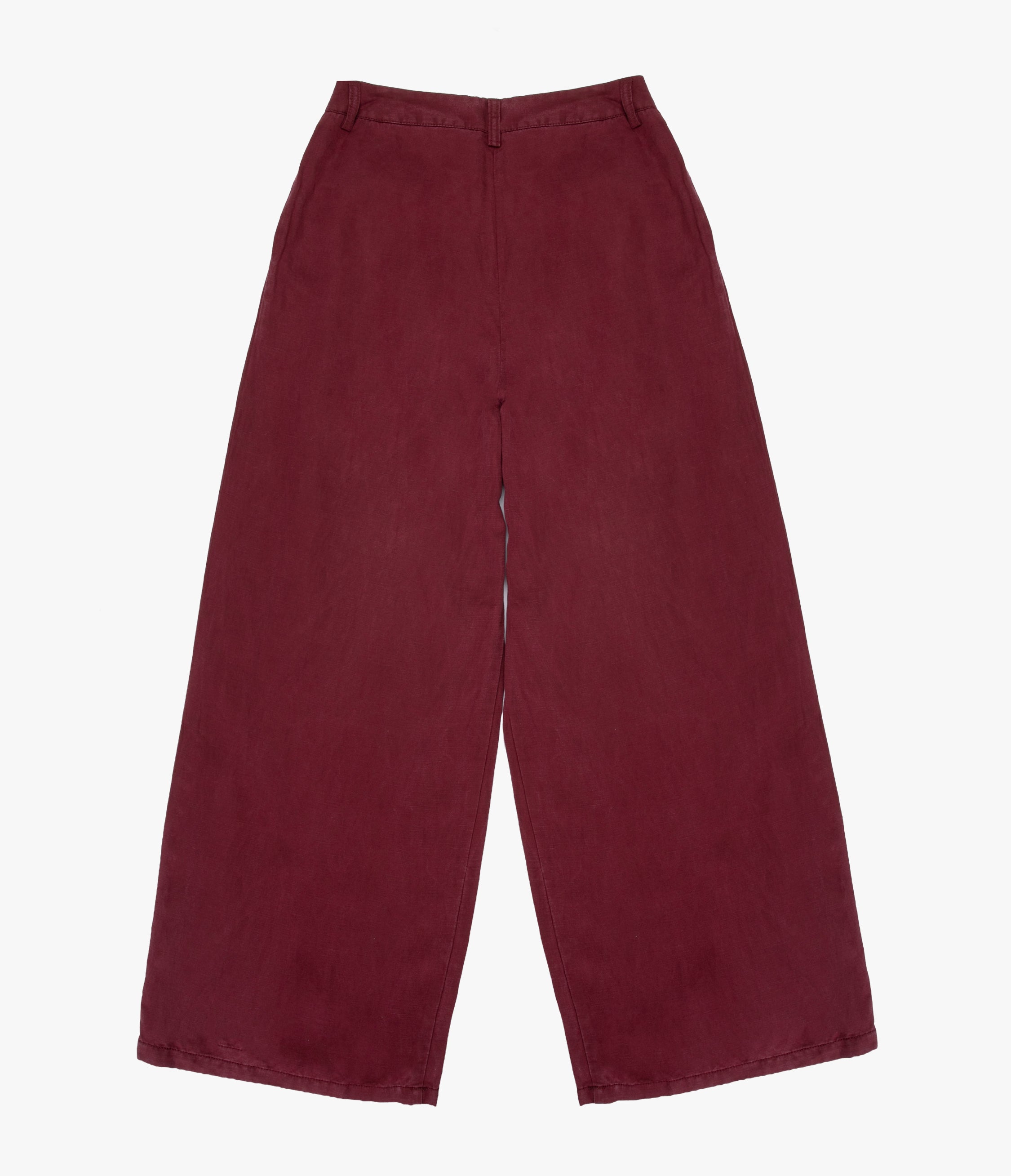 Pantalón Mujer Sastrero Lyocell Lino Alana Burdeo