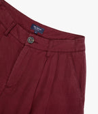 Pantalón Mujer Sastrero Lyocell Lino Alana Burdeo