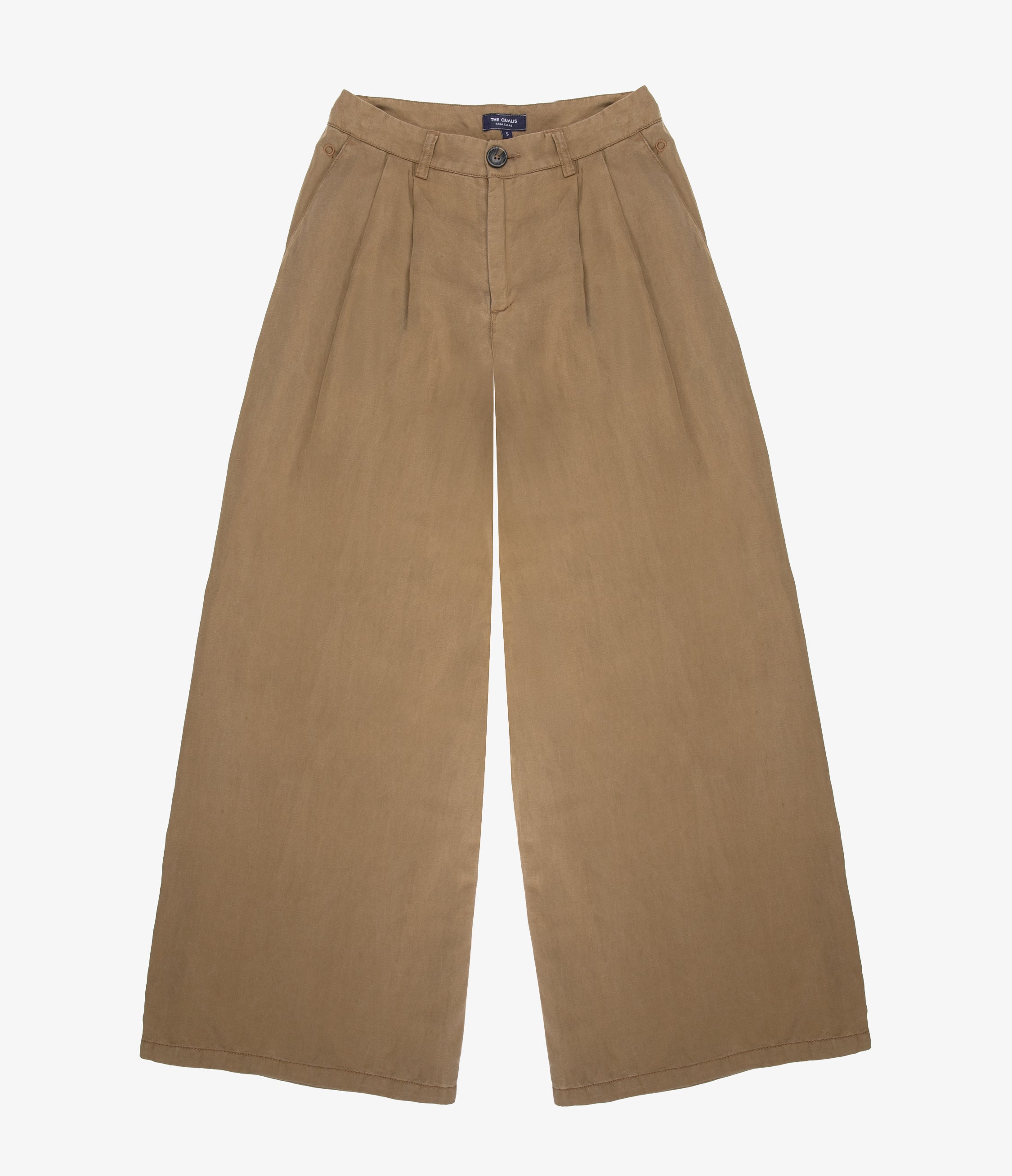 Pantalón Mujer Sastrero Lyocell Lino Alana Beige