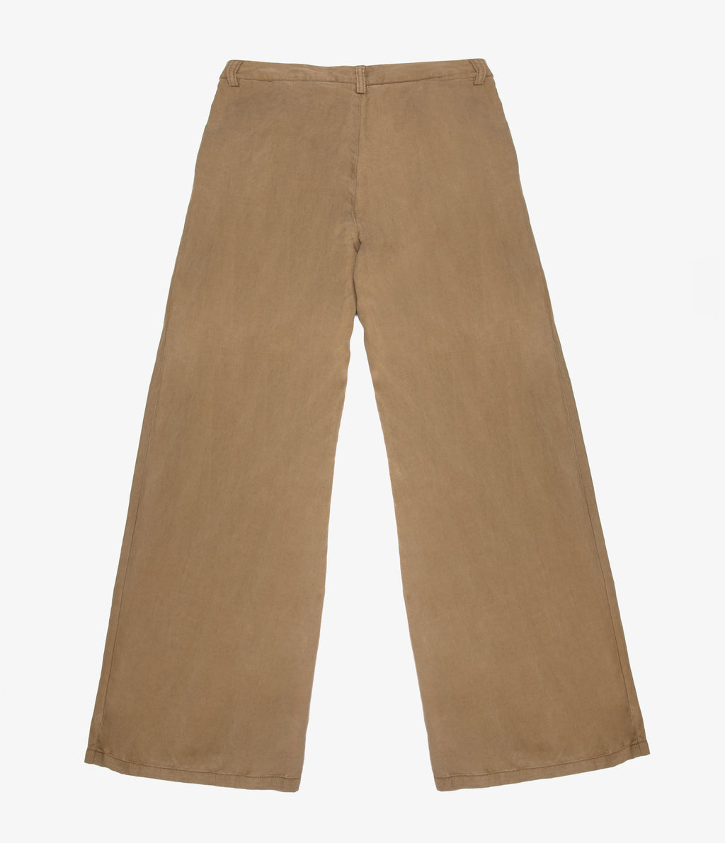 Pantalón Mujer Sastrero Lyocell Lino Alana Beige