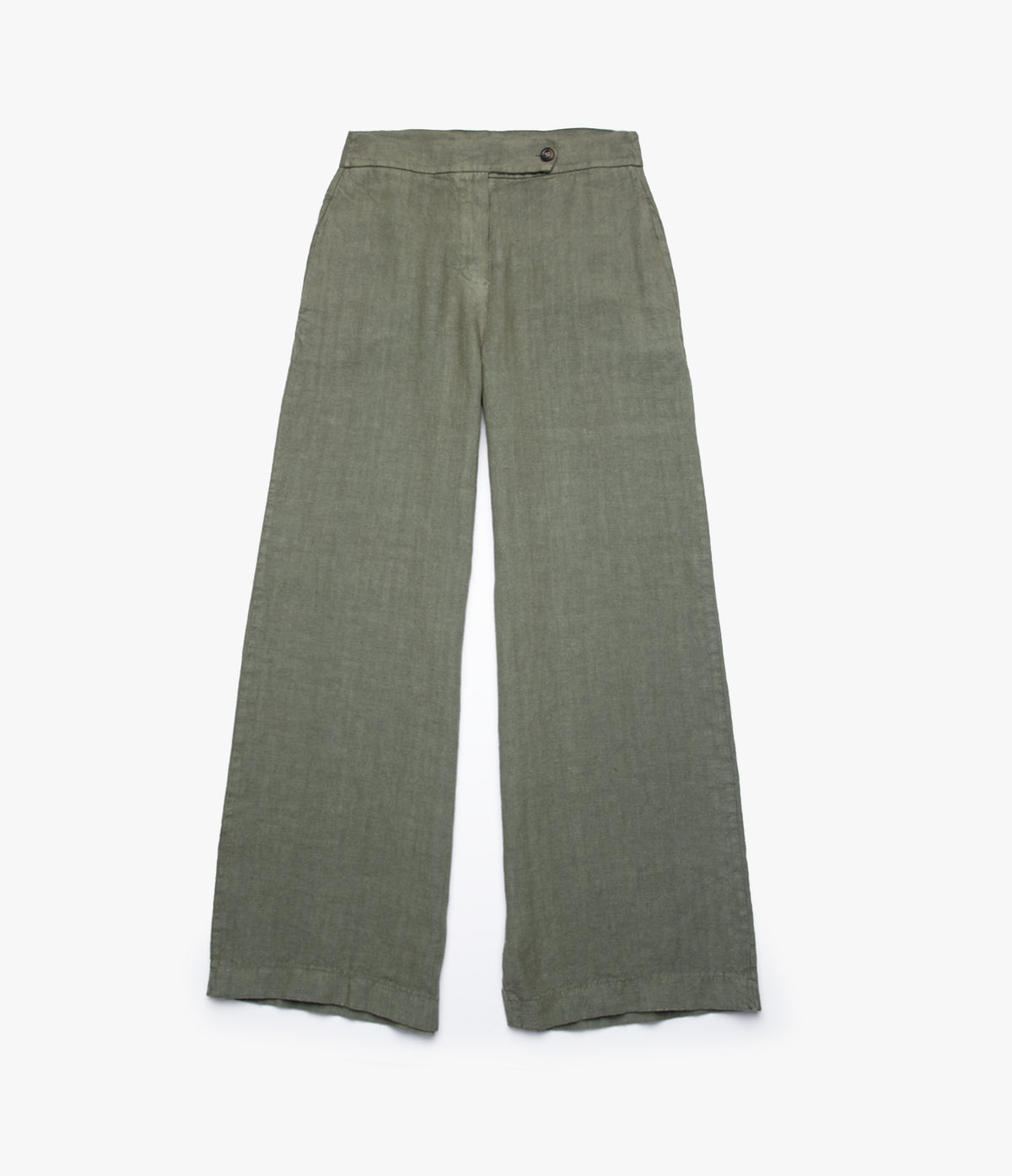 Pantalón Mujer Lino Milan Verde