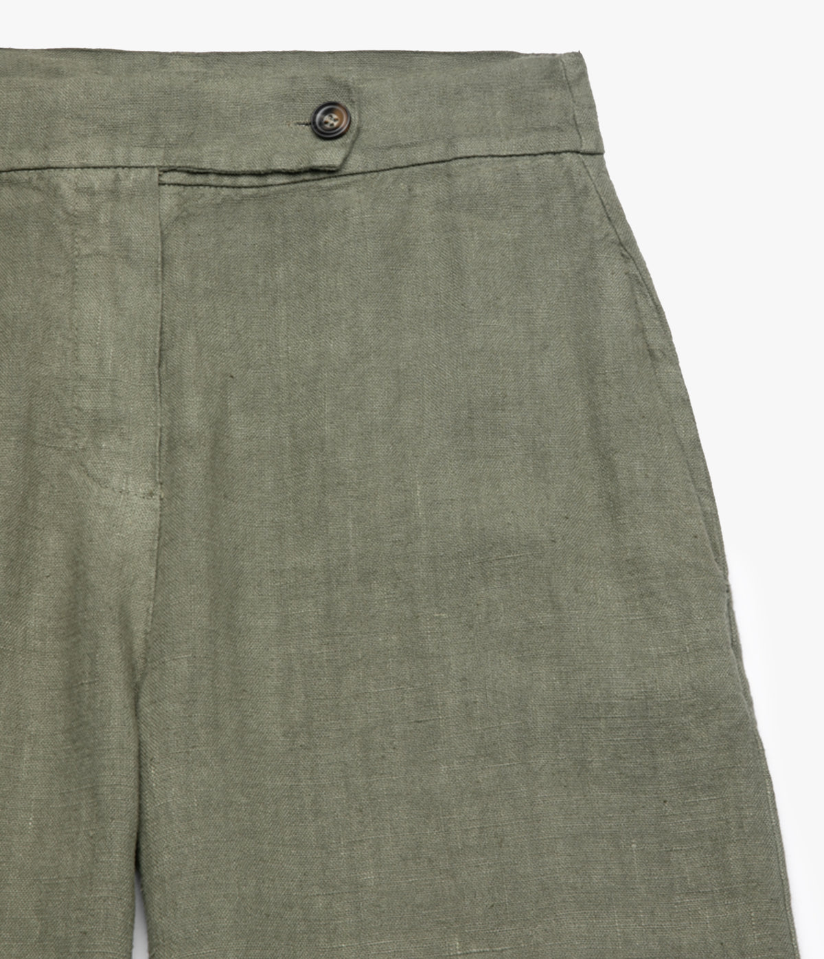 Pantalón Mujer Lino Milan Verde