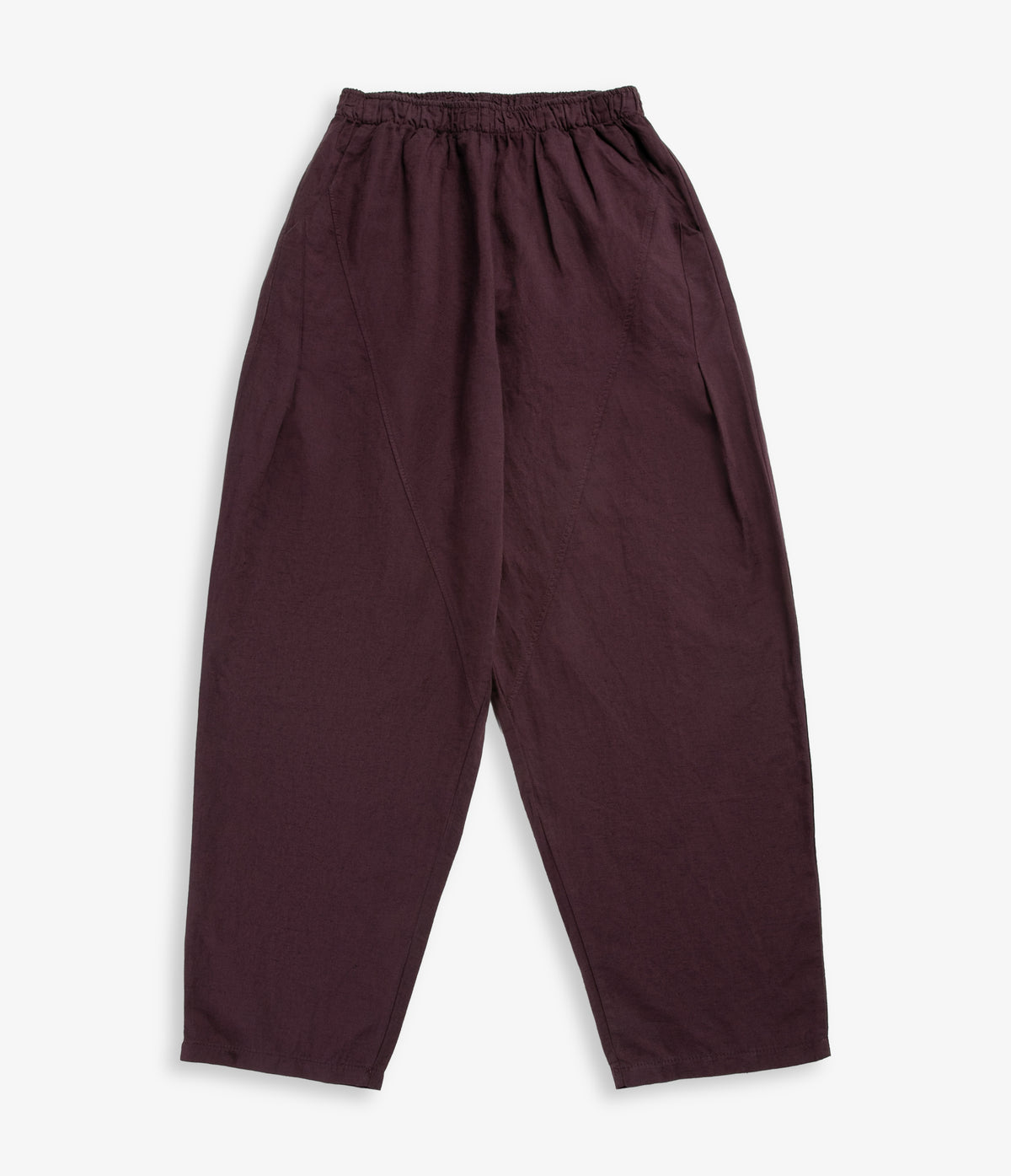 Pantalón Mujer Baggy Lino Parma Morado