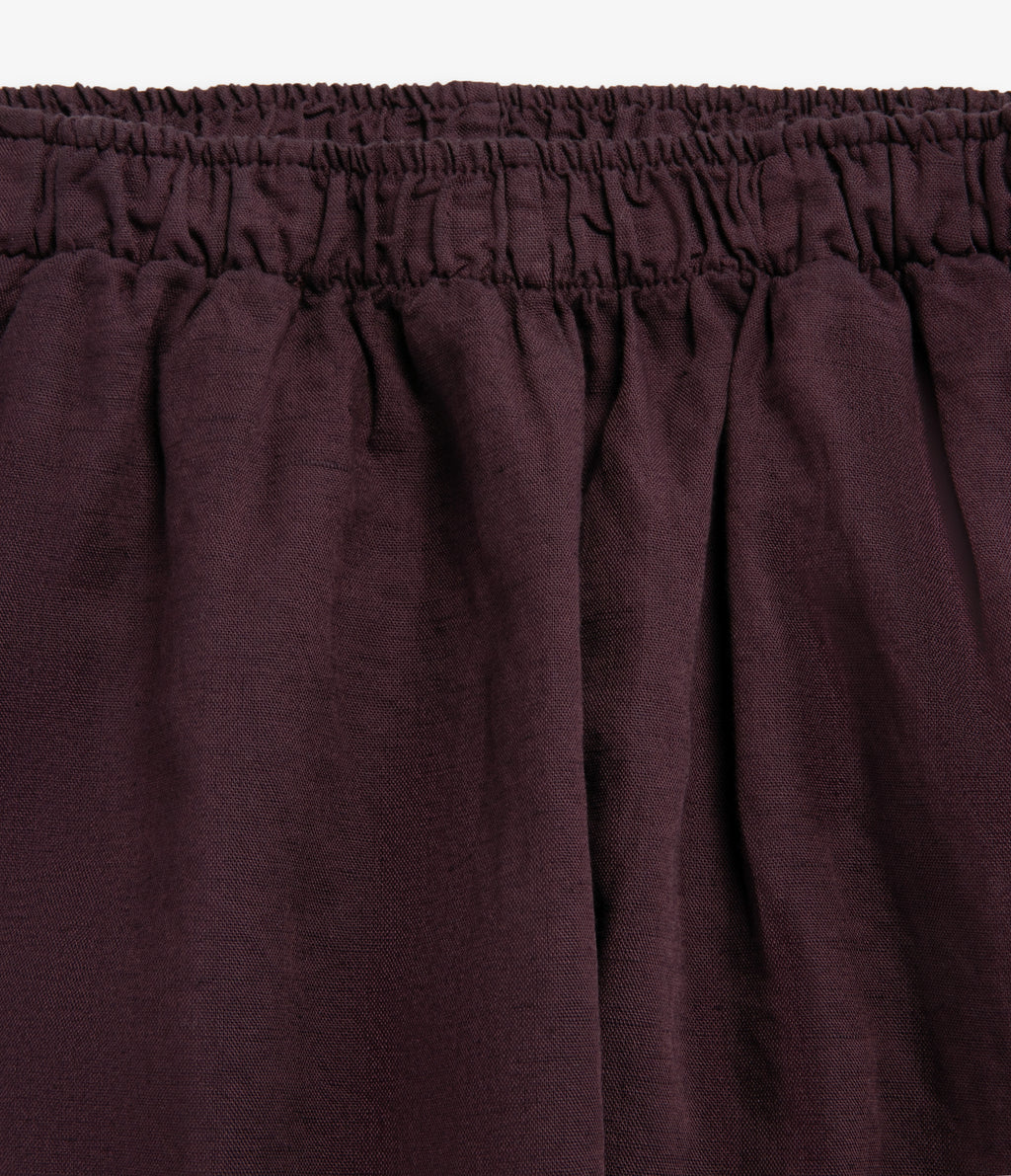 Pantalón Mujer Baggy Lino Parma Morado