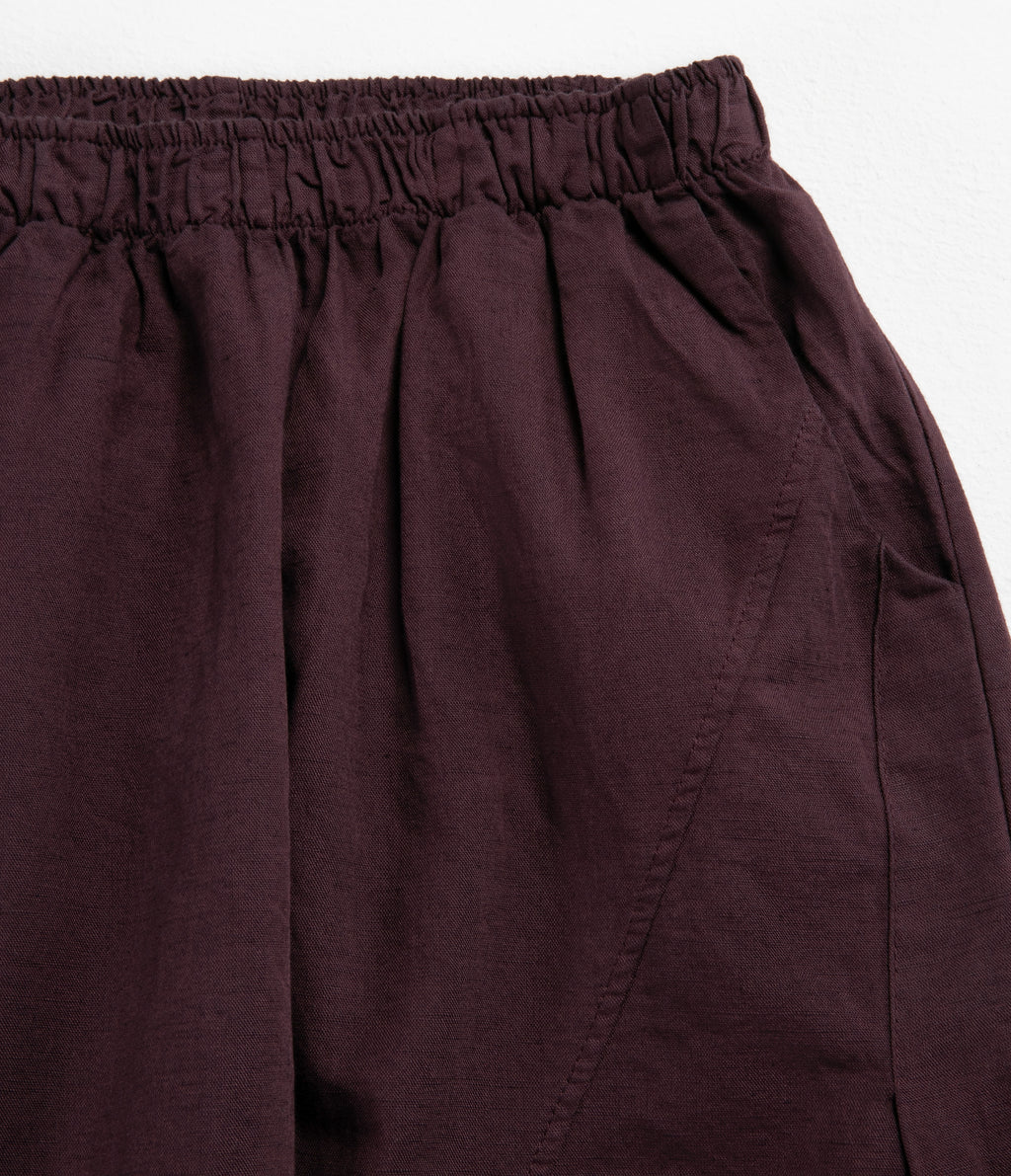 Pantalón Mujer Baggy Lino Parma Morado
