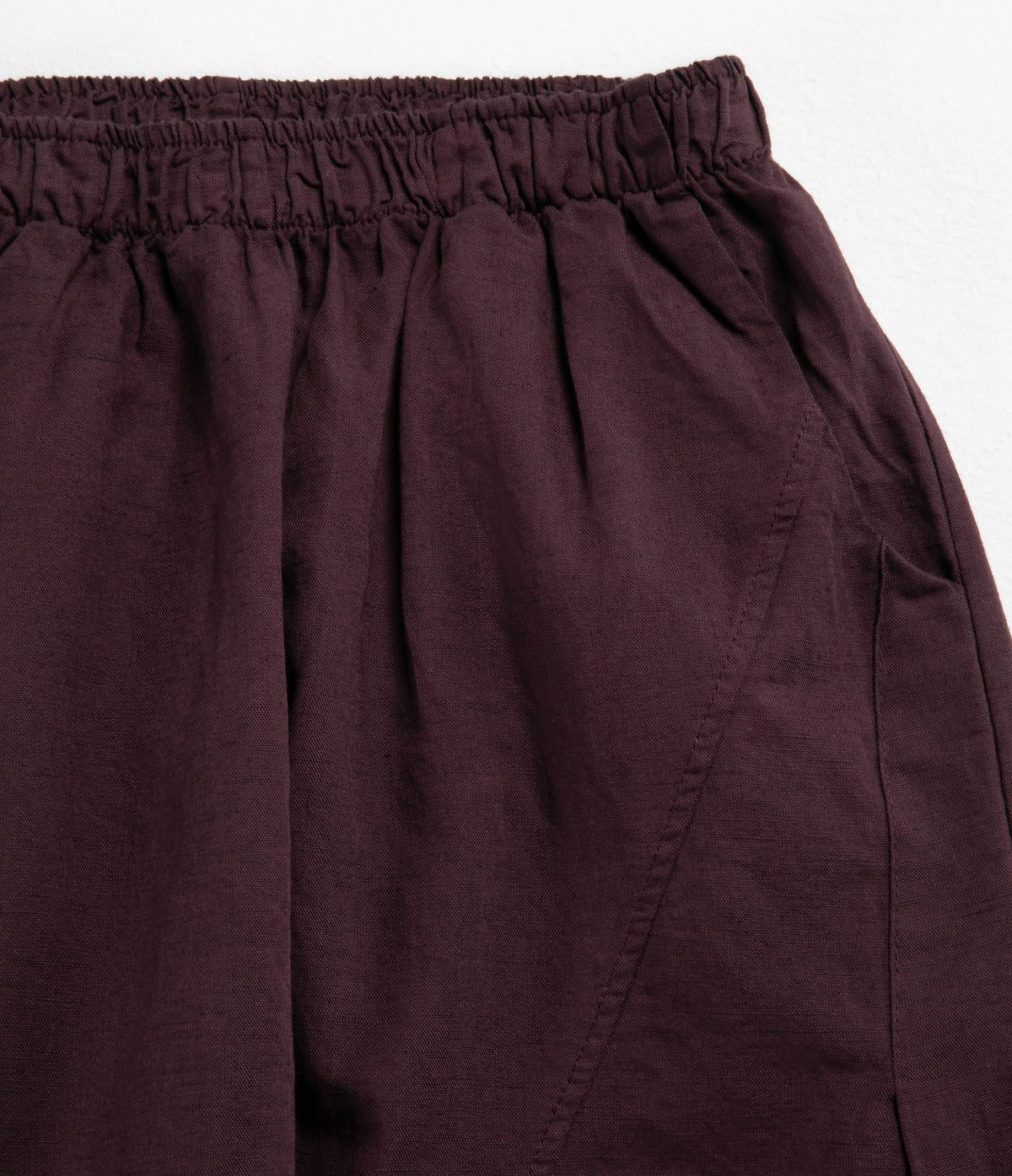 Pantalón Mujer Baggy Lino Parma Morado