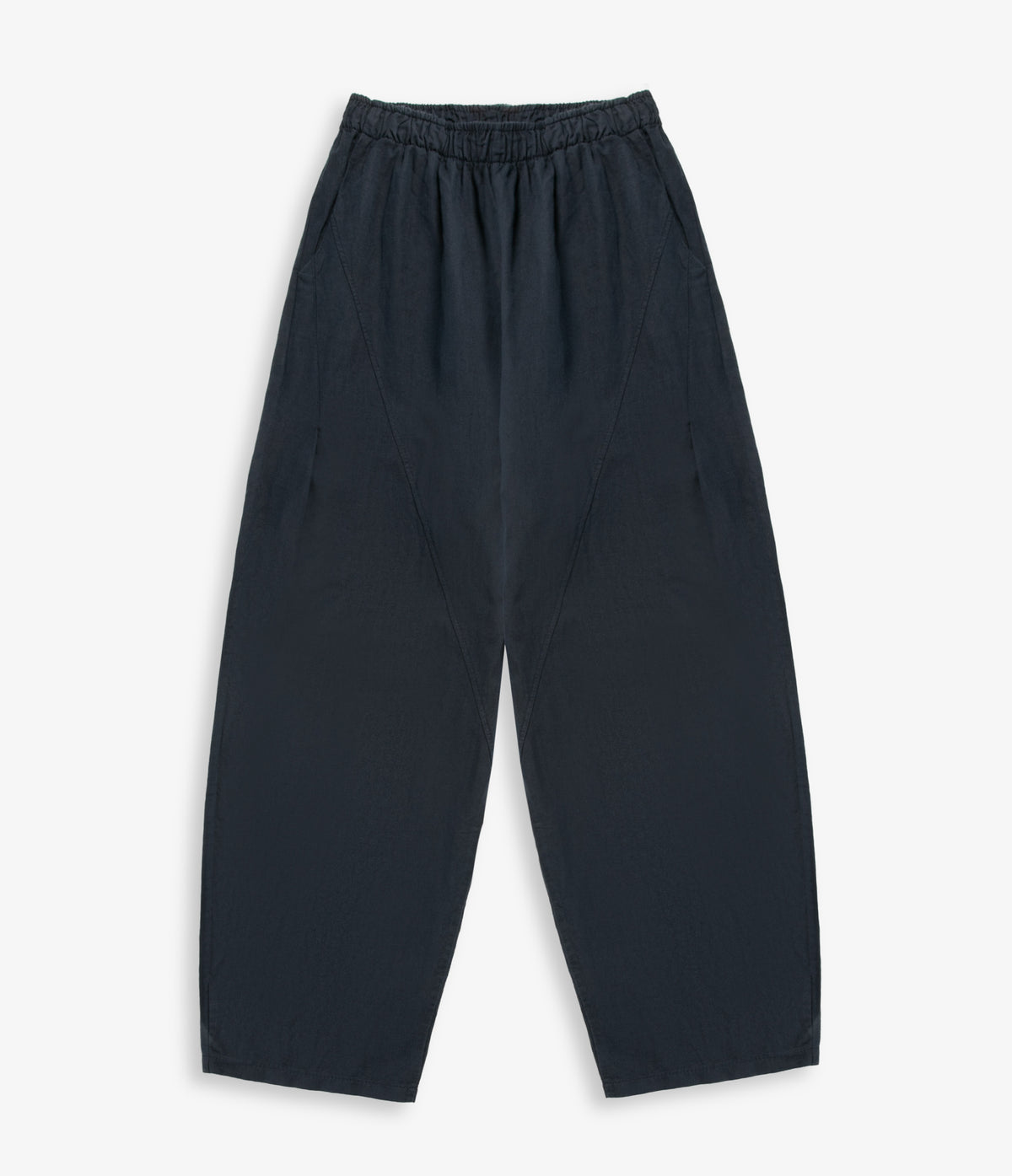 Pantalón Mujer Baggy Lino Parma Azul Marino