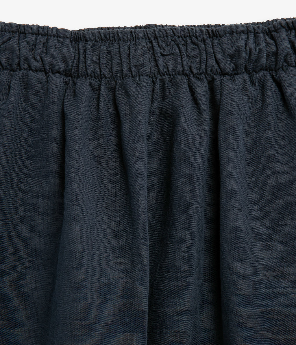 Pantalón Mujer Baggy Lino Parma Azul Marino