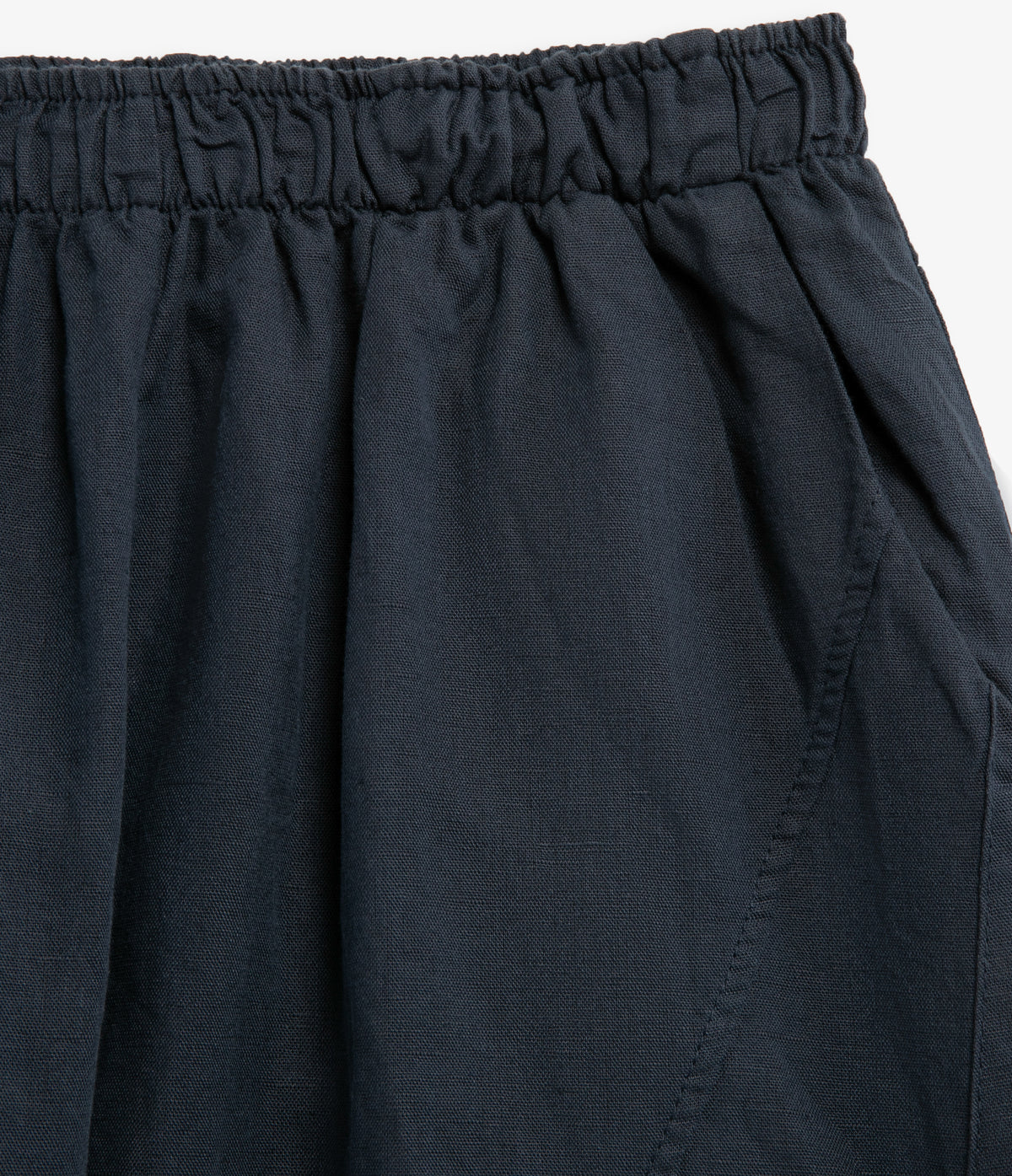 Pantalón Mujer Baggy Lino Parma Azul Marino