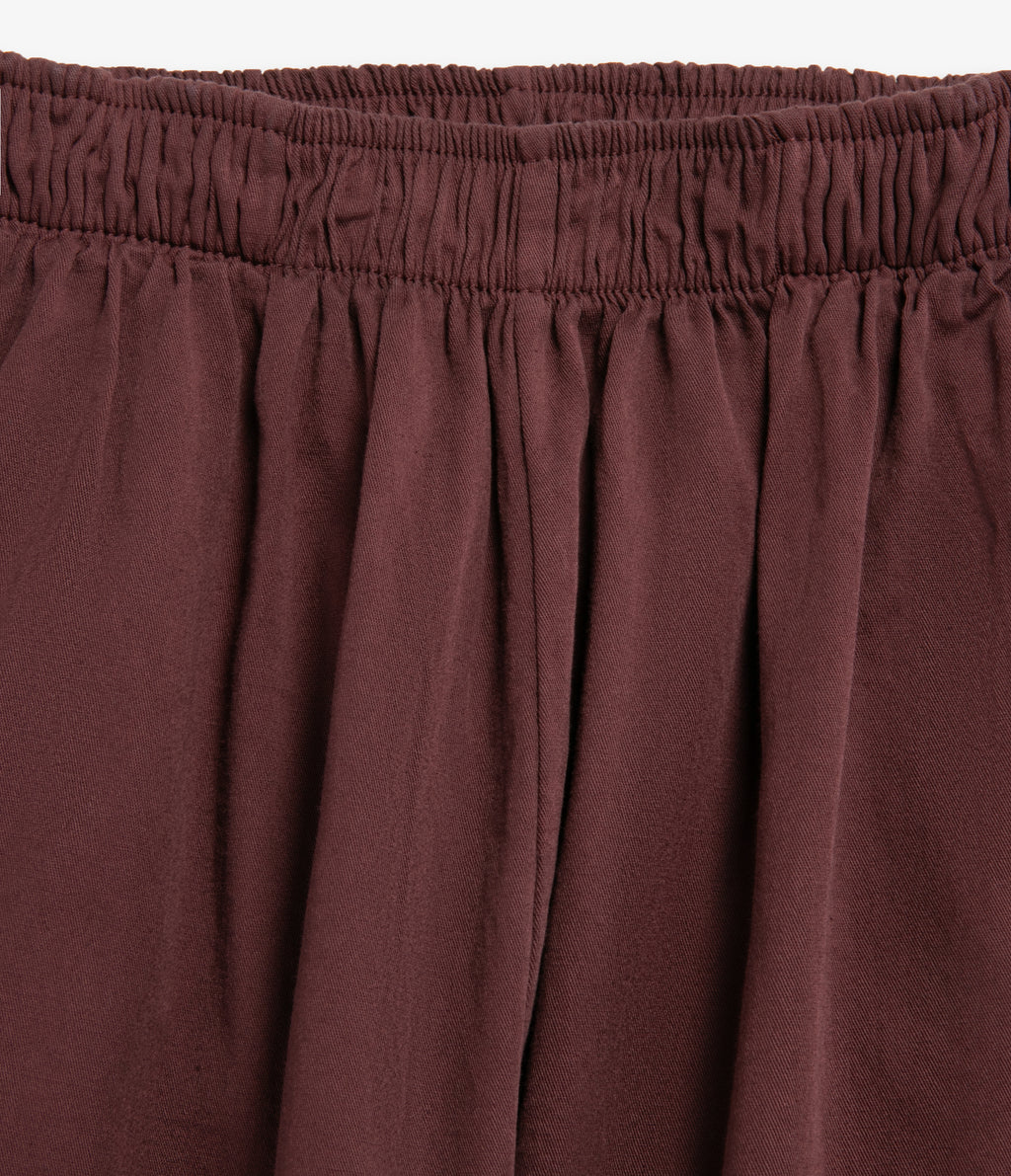 Pantalón Mujer Baggy Algodón Parma Burdeo
