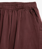 Pantalón Mujer Baggy Algodón Parma Burdeo
