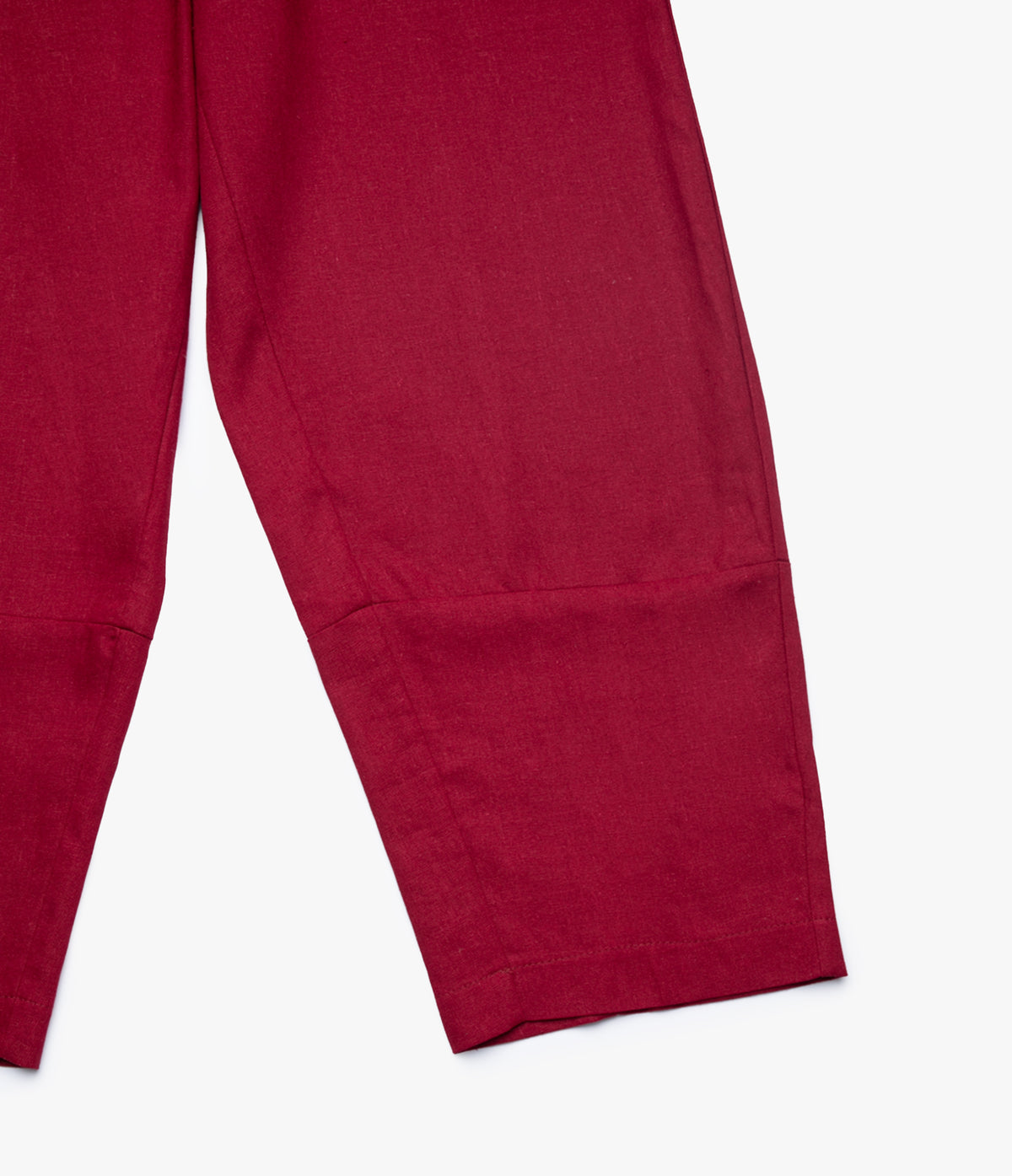 Pantalón Mujer Lino Baggy Burdeo Verona