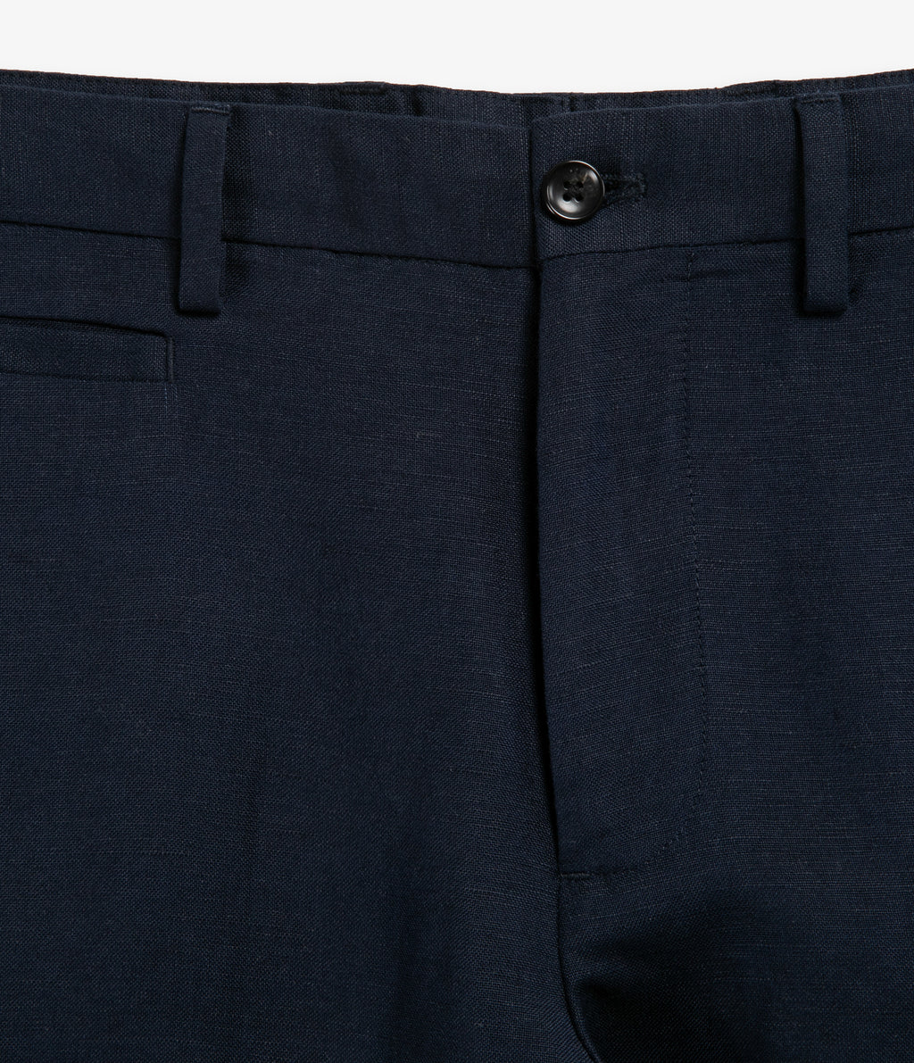 Pantalón Hombre Lino Sam Azul Marino