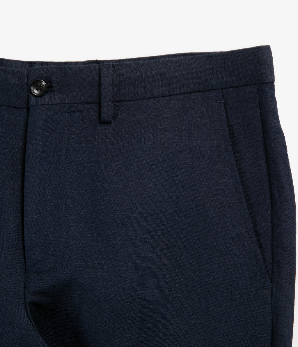Pantalón Hombre Lino Sam Azul Marino
