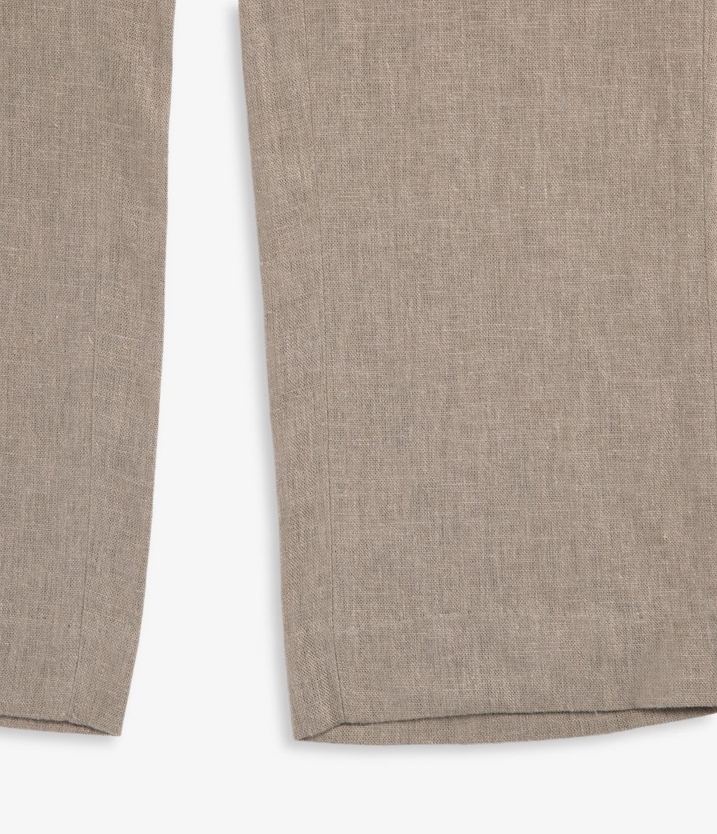 Pantalón Hombre Lino Sam Café