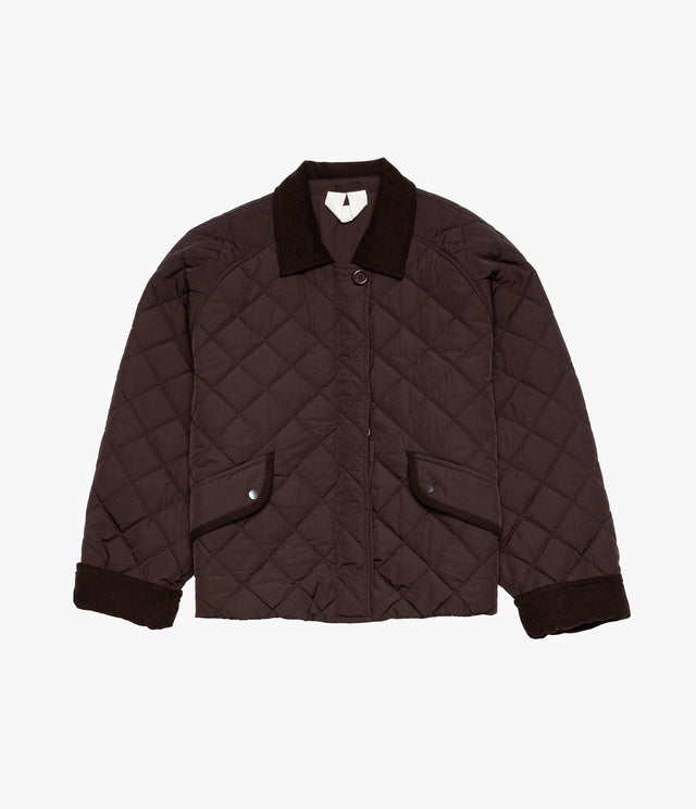Parka Mujer Quilt Vintage Burdeo